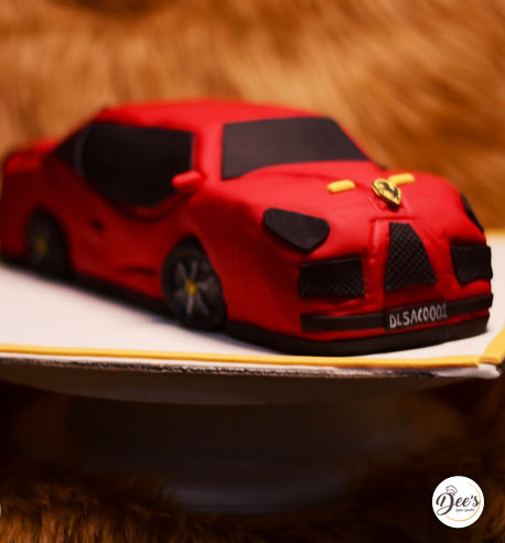 Red Ferrari Cake