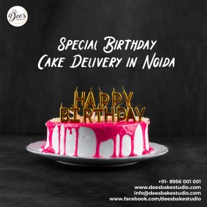 Contact Dees Bake for online birthday cake delivery in Noida