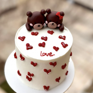 Cute V day cake