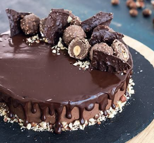 Dense chocolate hazelnut cake