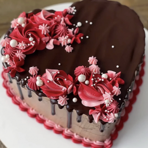 Floral Chocolate Cake