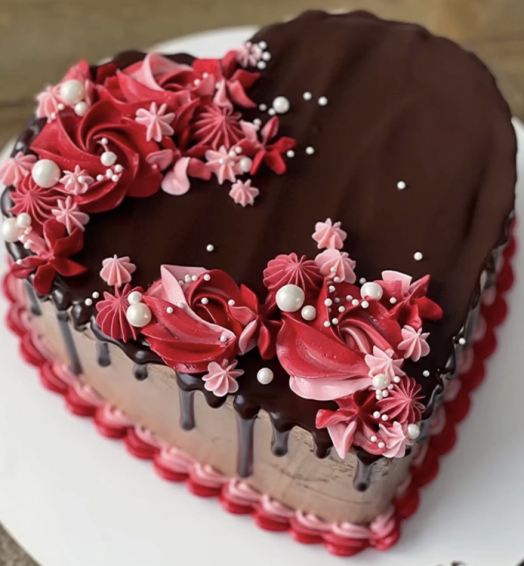 Floral Chocolate Cake