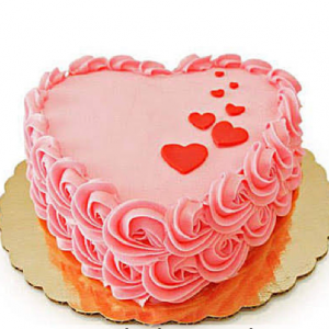 Pink flowers cake